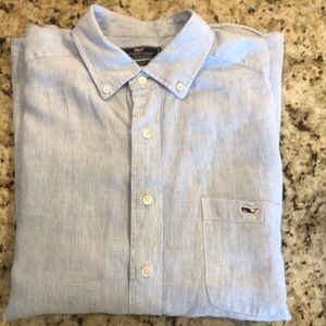 Vineyard vines linen long sleeve shirt